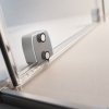 Radaway Furo Brushed Nickel kabina Walk-in 140x200cm lewa szczotkowany nikiel 10106738-91-01L/10110694-01-01